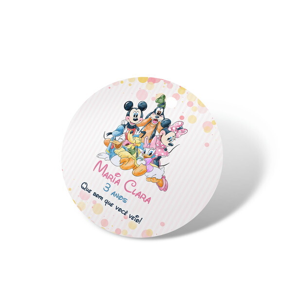 Tag Lembrancinha Minnie e Mickey