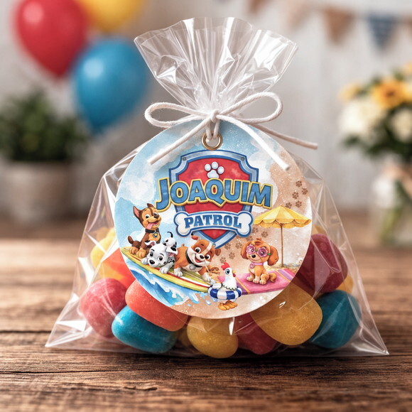 Tag Lembrancinha Patrulha Canina