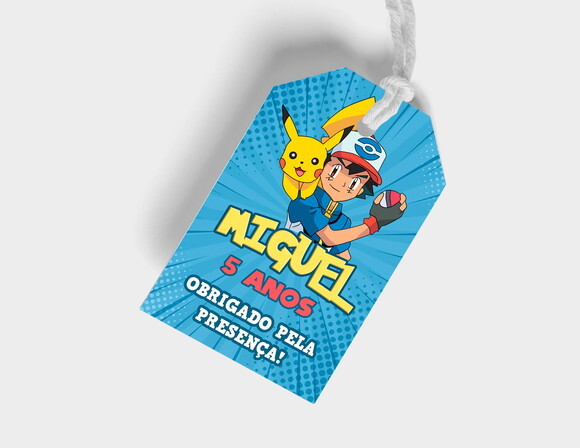 Tag Lembrancinha Pokemon