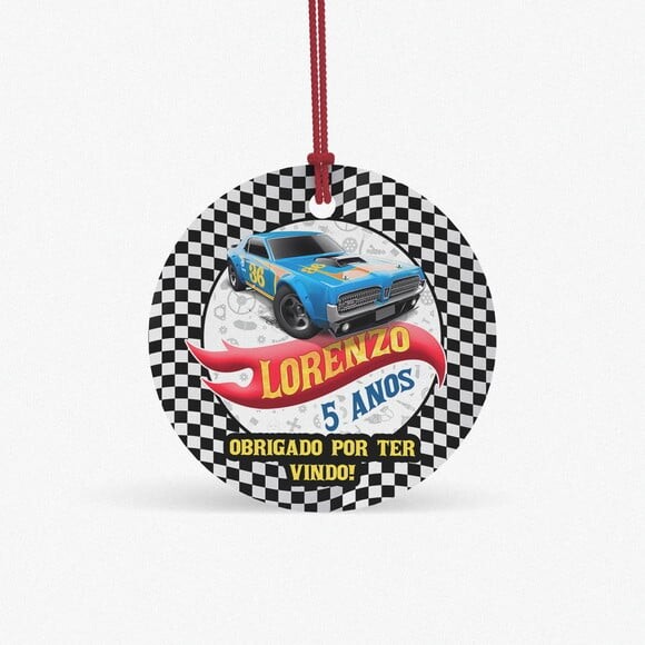 Tag Redonda Hot Wheels