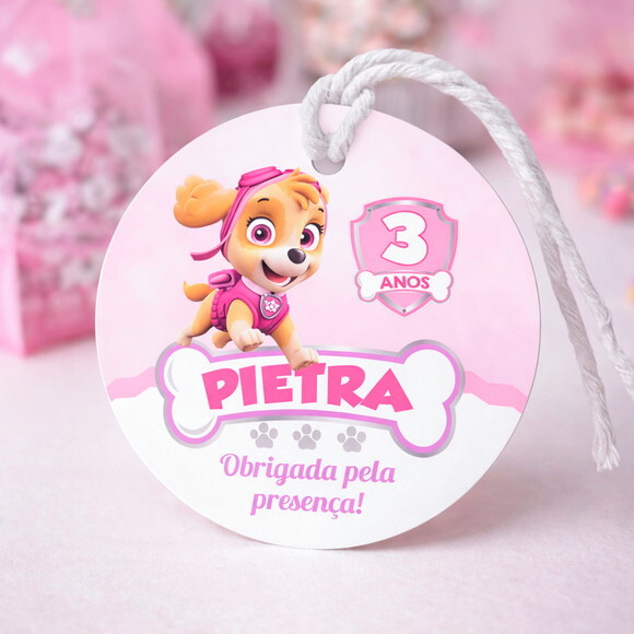 Tag Redonda Skye Patrulha Canina