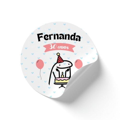 Adesivo Redondo Flork