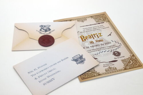 Convite Carta Harry Potter