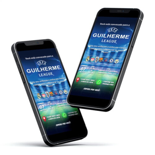 Convite Digital Interativo Futebol