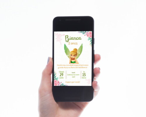 Convite Digital Tinker Bell