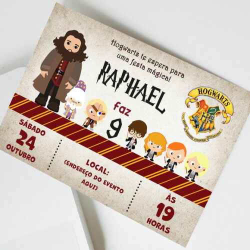 Convite Virtual Harry Potter