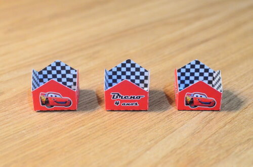 Forminha Personalizada para Doces - Mcqueen Carros
