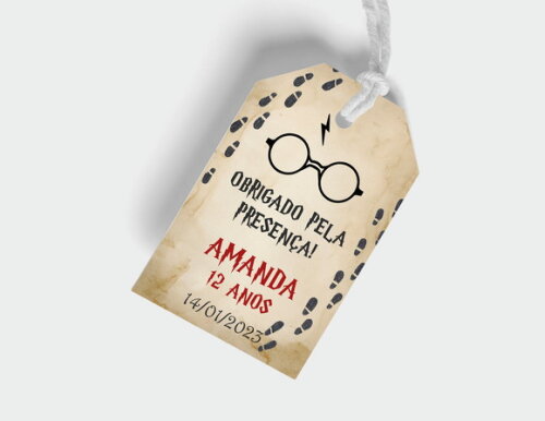 Tag Agradecimento Harry Potter
