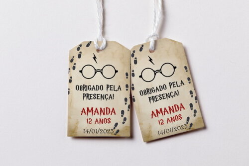 Tag Agradecimento Harry Potter
