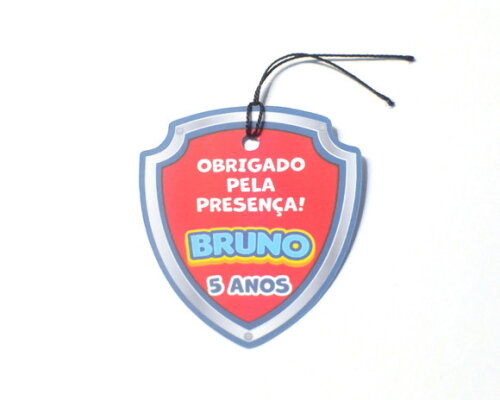 Tag Agradecimento Patrulha Canina - Recorte Especial
