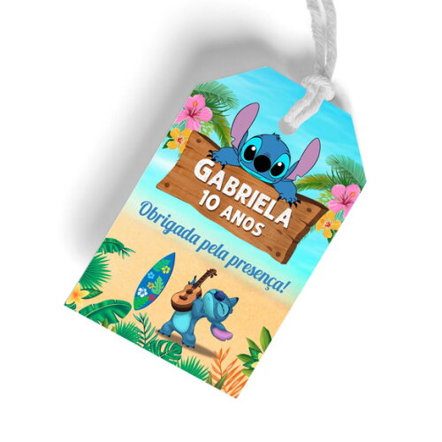 Tag Agradecimento Stitch