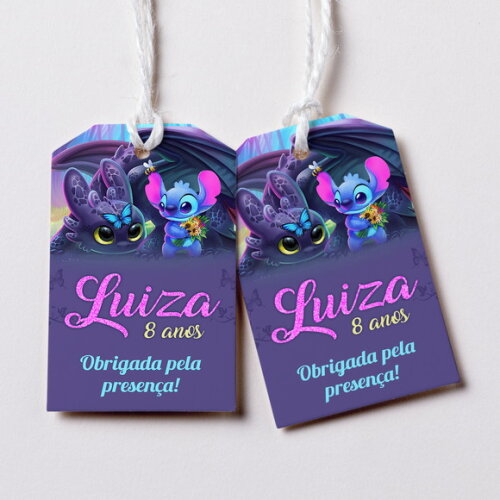 Tag Agradecimento Stitch