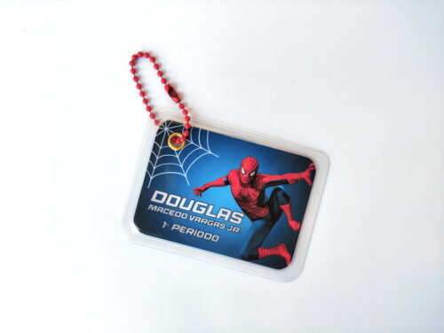 Tag Identificação de Mochila Homem Aranha