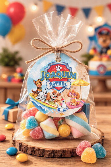 Tag Lembrancinha Patrulha Canina