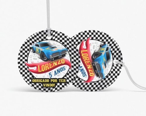 Tag Redonda Hot Wheels
