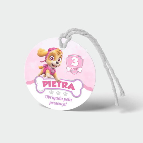 Tag Redonda Skye Patrulha Canina
