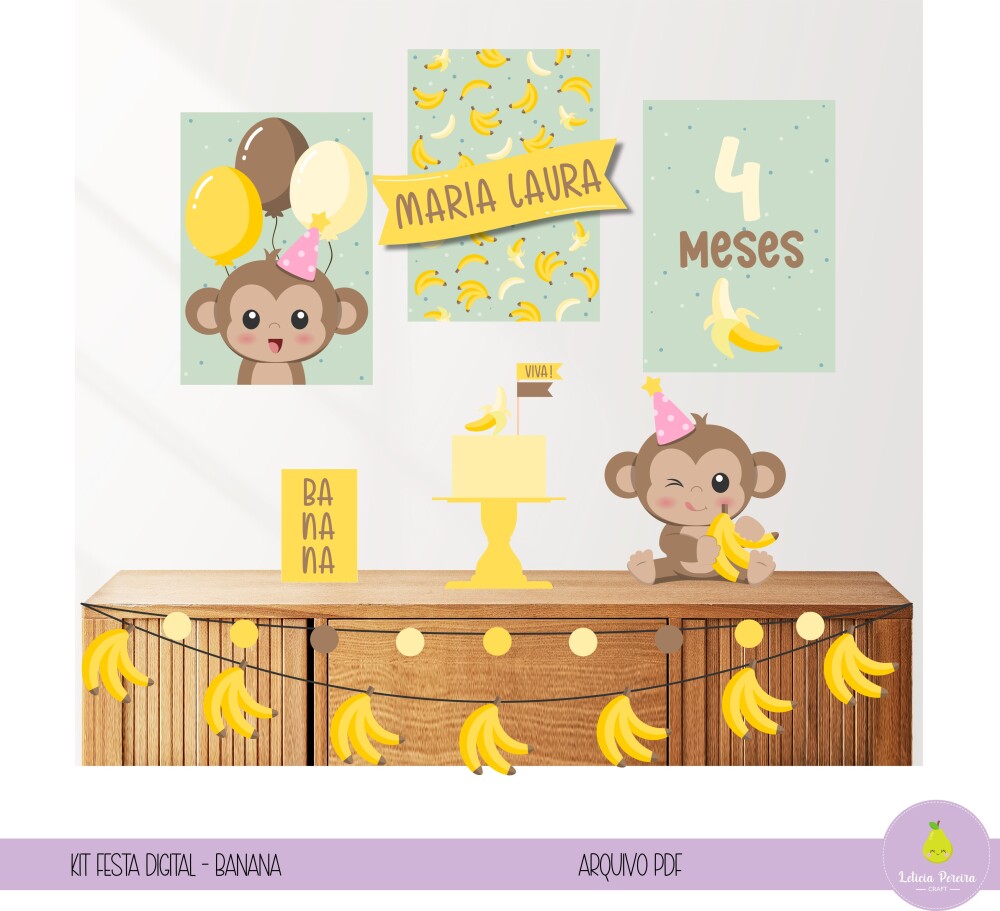 kit digital - festa Banana