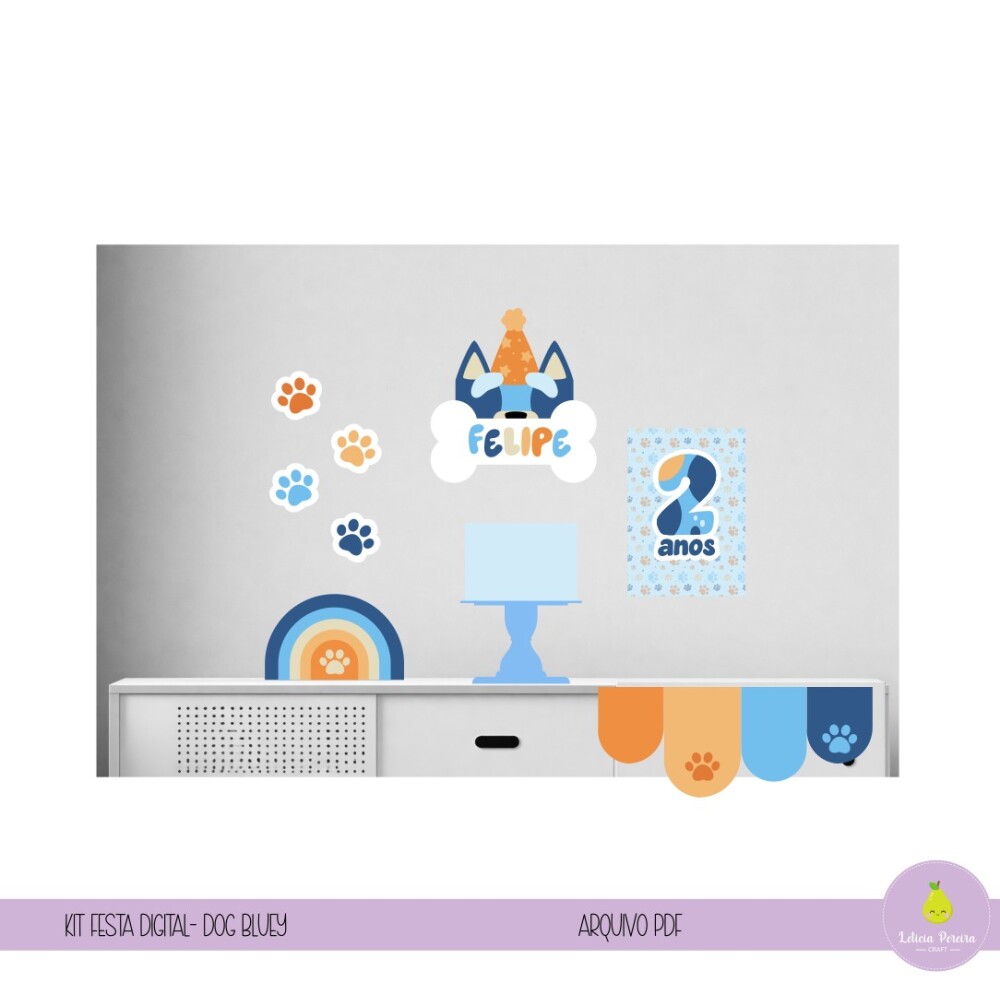 kit digital - festa bluey