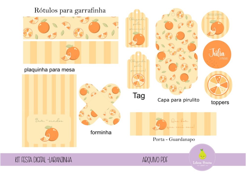 kit digital - festa Laranja