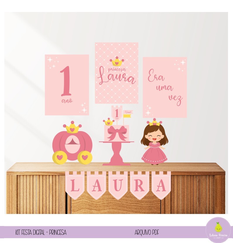 Kit Festa Digital Princesa