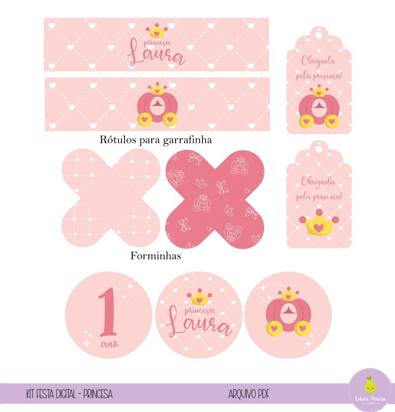 Kit Festa Digital Princesa