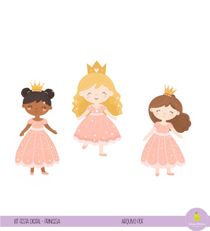 Kit Festa Digital Princesa Encantada
