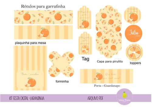 kit digital - festa Laranja