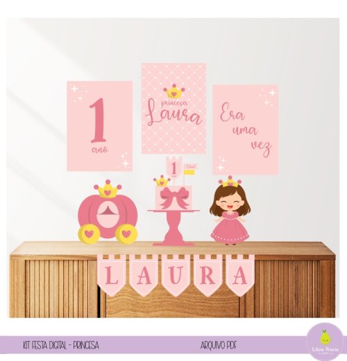 Kit Festa Digital Princesa