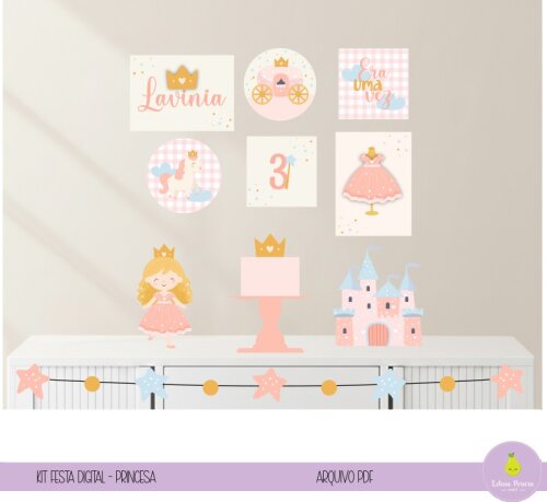 Kit Festa Digital Princesa Encantada