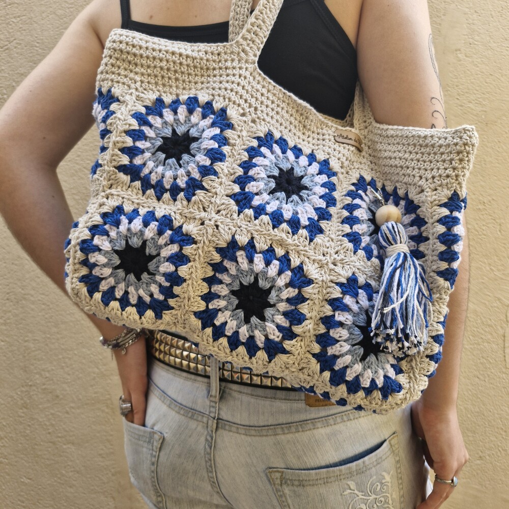 Bolsa de crochê, olho grego olho turco sorte bolsa hippie