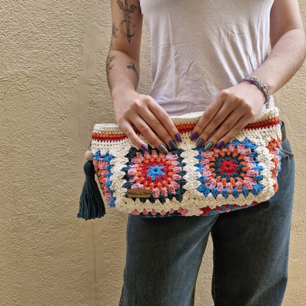 Bolsa de crochê- bolsa de mão