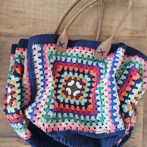Bolsa de crochê - mala