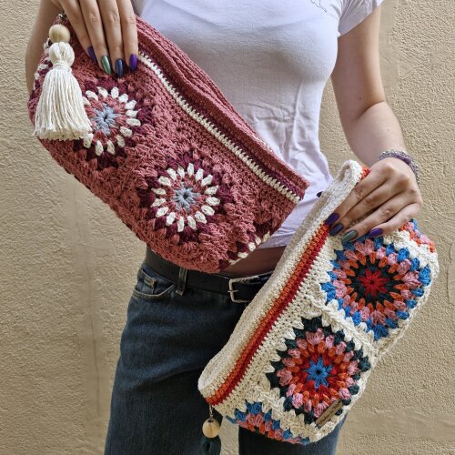 Bolsa de crochê- bolsa de mão