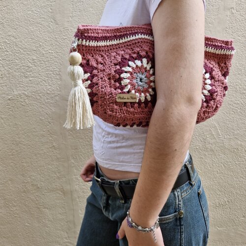 Bolsa de crochê- bolsa de mão