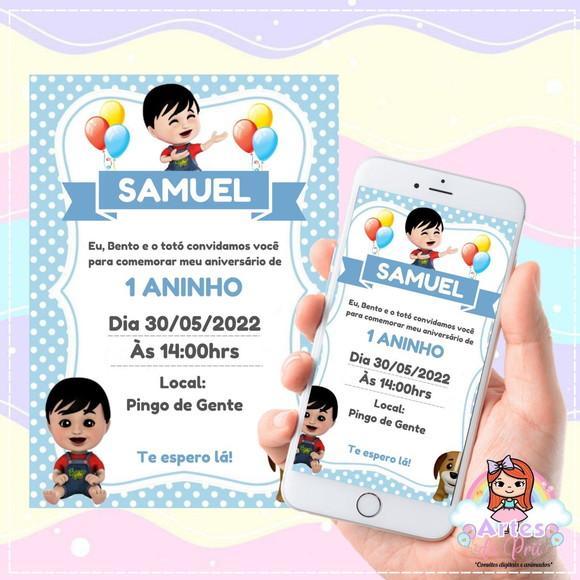 Convite Digital Bento e Totó