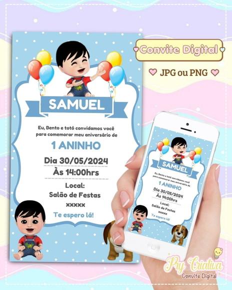 Convite Digital Bento e Totó