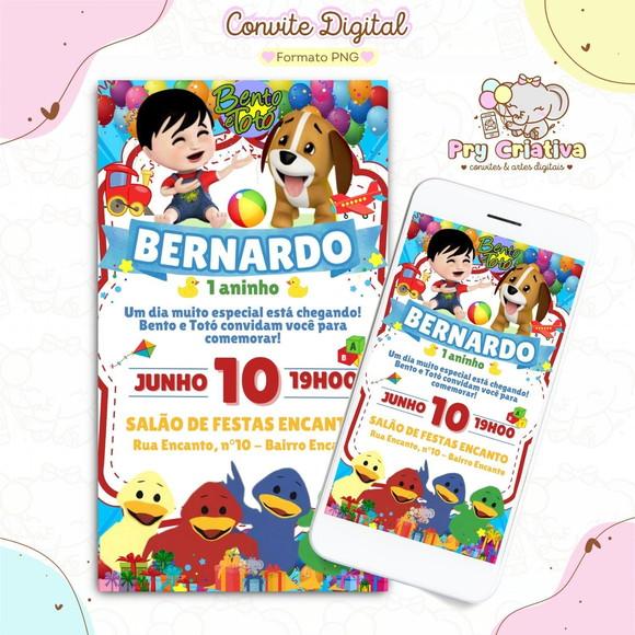Convite Digital Bento e Totó