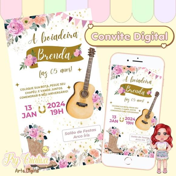 Convite Digital Boiadeira