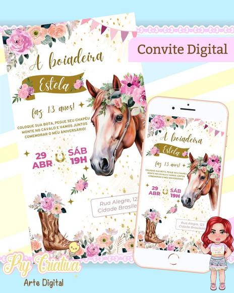 Convite Digital Boiadeira