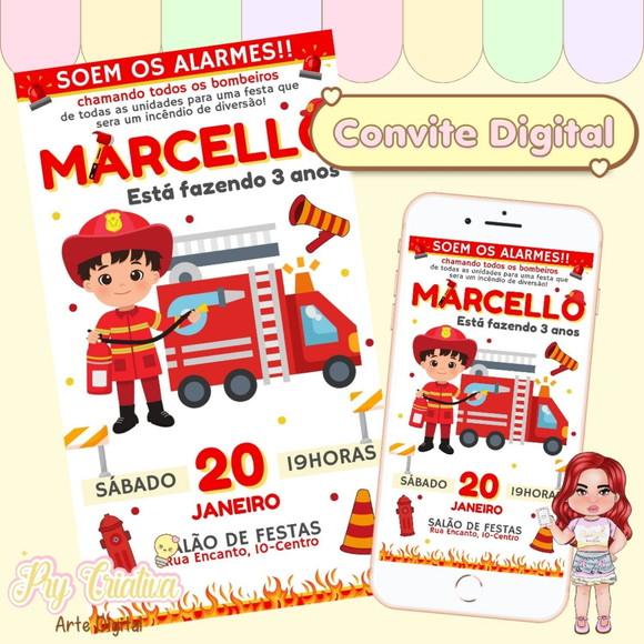 Convite Digital Bombeiros