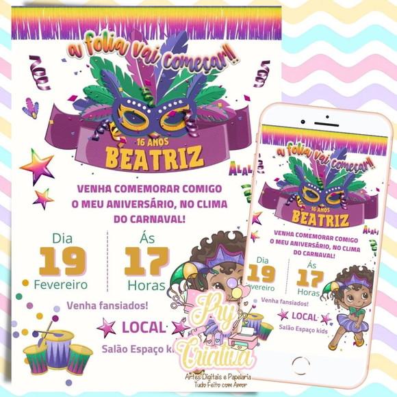 Convite Digital Carnaval