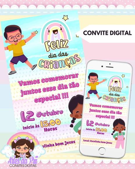 Convite Digital Dia das Crianças