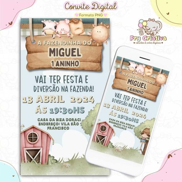 Convite Digital Fazendinha