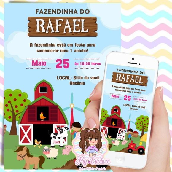 Convite Digital Fazendinha