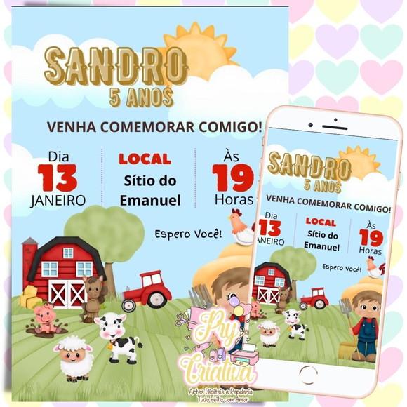 Convite Digital Fazendinha