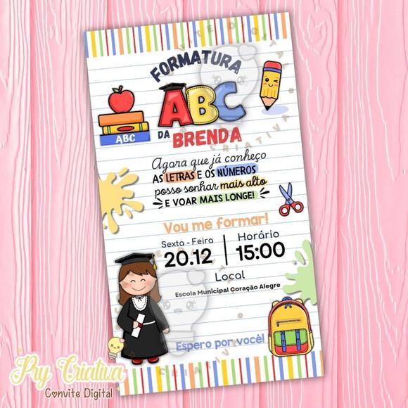 Convite Digital Formatura Abc