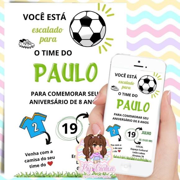 Convite Digital Futebol