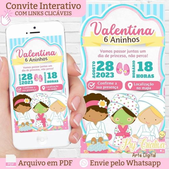 Convite Digital Interativo Festa Spa