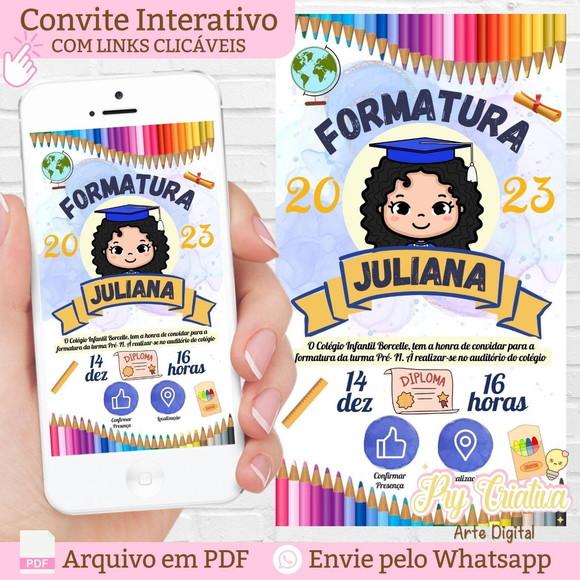 Convite Digital Interativo Formatura Abc