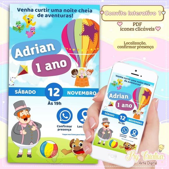 Convite Digital Interativo Mundo Bita